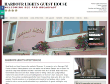 Tablet Screenshot of harbourlightsguesthouse.co.uk